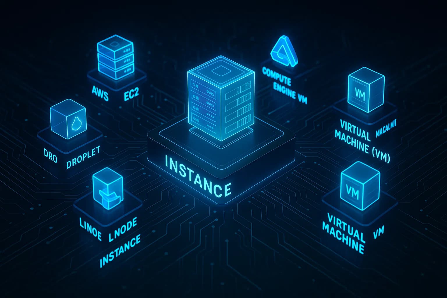 cloud instances simply- virtual mechines on the cloud